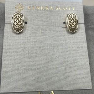 Kendra Scott Gold Filigree Studs - Never Worn